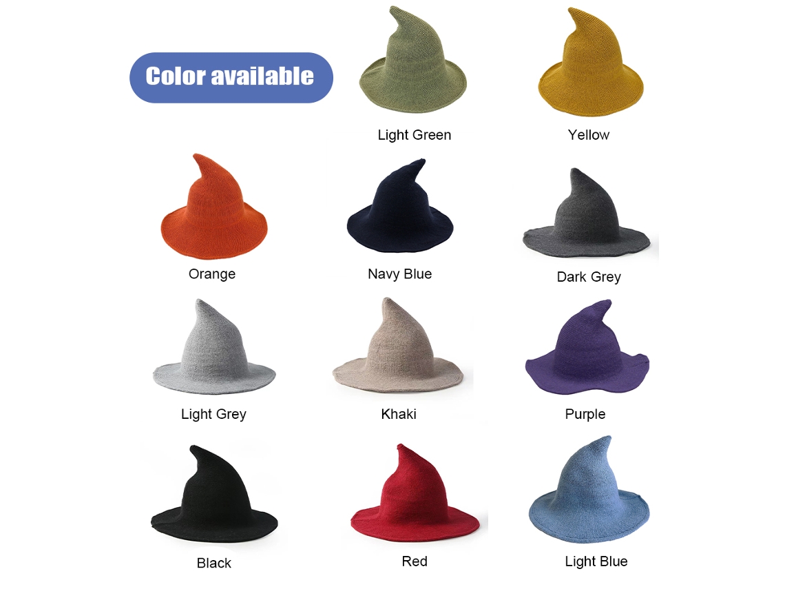 Sombrero Mágico De Lana De Bruja Para Disfraces De Cosplay De Mujer Y Accesorios Para Fiestas.