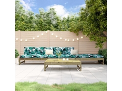 Conjunto de salón de jardín de 4 piezas en madera de pino impregnada Dkd Home Decor
