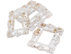 Marcos Fotos Retro Resina Juego 4 Joyería Decoración Paredes Interiores Mini