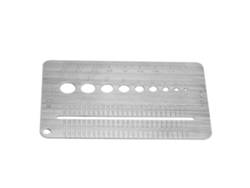 Placa de calibre de tornillo de acero inoxidable Sunflare (2 x 10 mm)