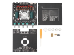 Placa De Amplificador De Potência Bluetooth 2.1 Canais 220wx2 350w Com Chip Tpa3255 E Controle App