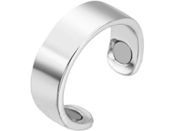 Anillo De Control De Glucosa En Sangre Para Diabéticos, Monitor De Glucosa En Sangre Saludable, Plateado