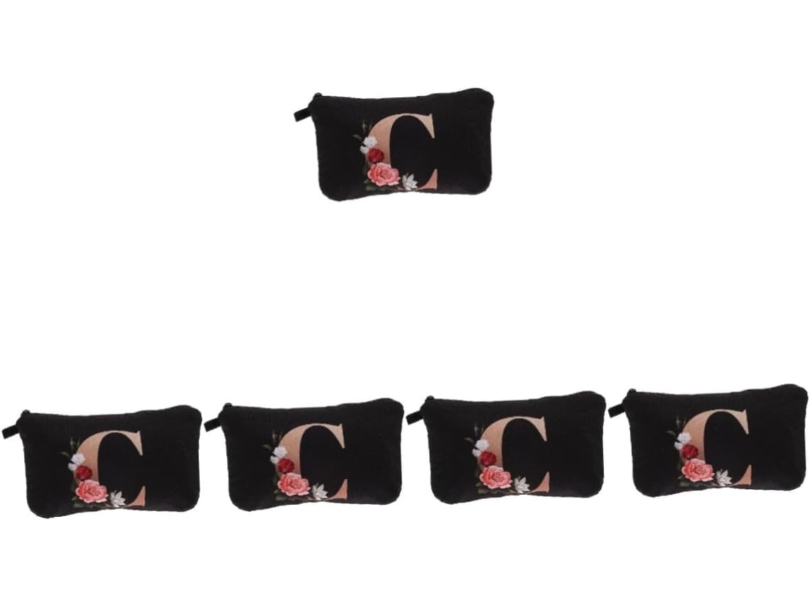 Conjunto De 5 Nécessaires Portáteis Estampadas Para Viagem, Ideais Para Guardar Cosméticos, Maquiagem E Muito Mais.