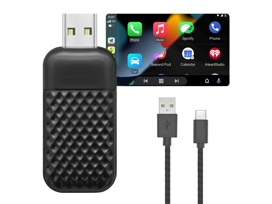 Car Box Carplay Android Auto Conectado Inalámbrico Dos en Uno Siurn