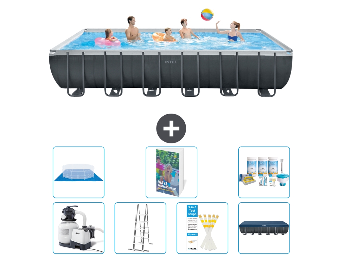 Intex Piscina Ultra Xtr Retangular - 732x366x132 Cm - 8-peças S599