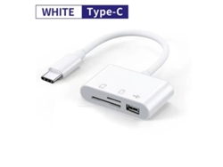 Adaptador de lector de tarjetas SD USB-C 3 en 1 (1 unidad). Vayotoy