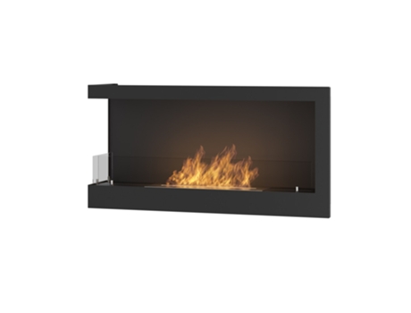 Corner 900 Left SimpleFire Chimenea de bioetanol empotrable con vidrio