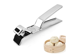 Pinza De Acero Inoxidable Para Recoger Bandejas De Horno Y Pizzas Con Agarre Resistente Al Calor, 1 Pieza