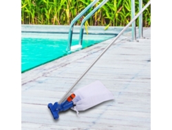 Kit de limpieza de piscinas profesional con cabezal de succión y pértiga de 135 cm