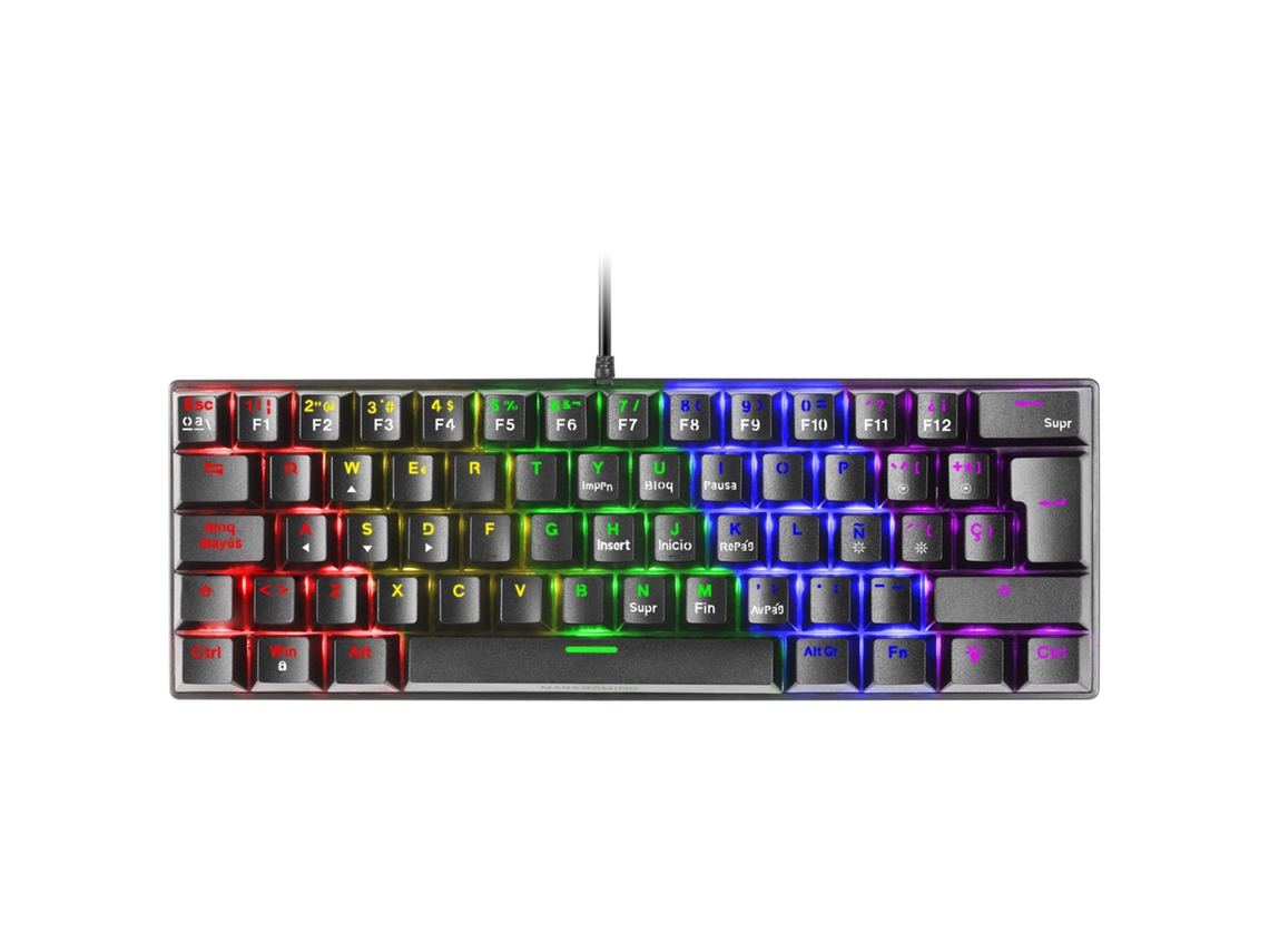 Teclado Mecánico FRGB MARS GAMING MK60 Negro