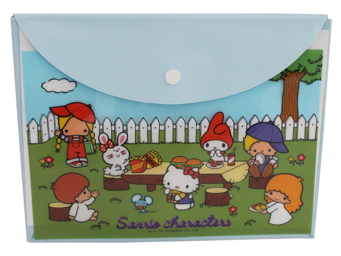 Cubierta de vinilo tamaño A5 con diseño de Hello Kitty Garden