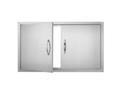 Puerta de acero inoxidable Tekmaquinas para cocinas de exterior: duradera, empotrada y fácil de instalar