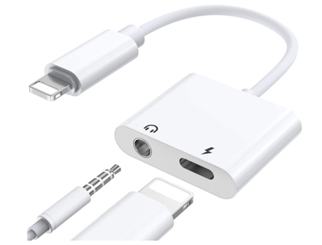 Adaptador de auriculares para Iphone a 3 Cable Jack de 5mm Adaptador de Audio auxiliar Dongle Splitter BISBISOUS Adaptador de auriculares