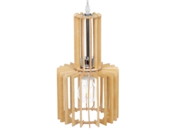 Lámpara de techo BELIANI Niari de Madera contrachapada Madera clara 19x19x119