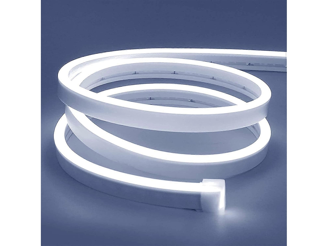 Omni-tira Led Neón 2m Regulable 12v 3000k Blanco Cálido Ip67 Impermeable Flexible Silicona Para Decoración Interior Y Exterior