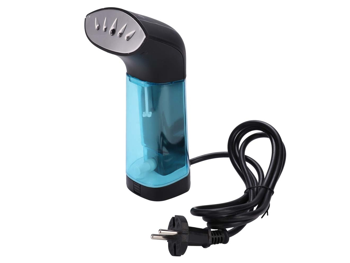 Tabla de planchar portátil de viaje con cable de 800 W, 220 V (UE) (Negro y azul)