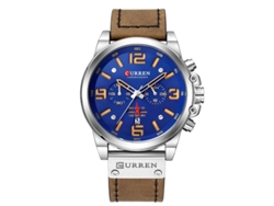 Reloj Multifuncional De Cuarzo Para Hombre Con Correa De Cuero, Reloj Deportivo Casual Y Moderno Para Hombre.