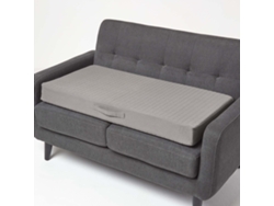 Homescapes Grey Cotton Orthopaedic Foam 2 Seater Booster Cushion