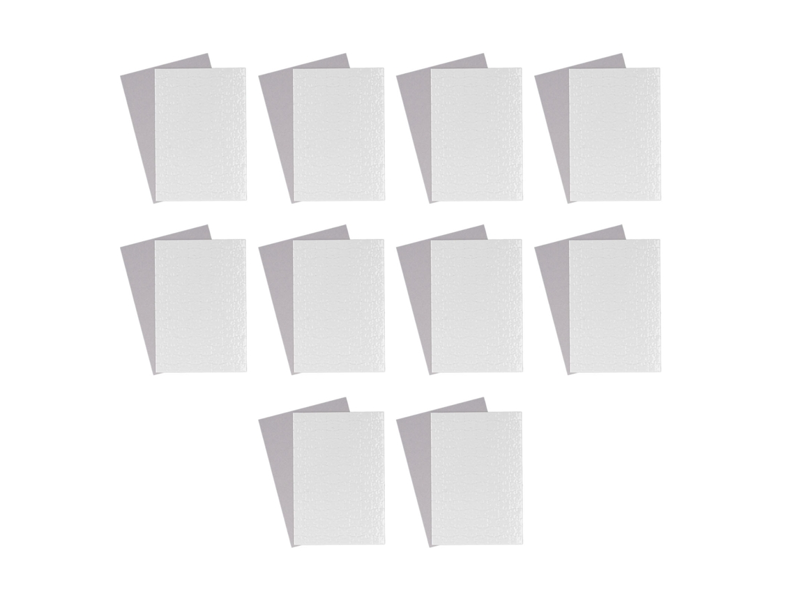 10 juegos de rompecabezas en blanco para sublimación DIY, tamaño A4 (20x29 cm), kit de 120 piezas.