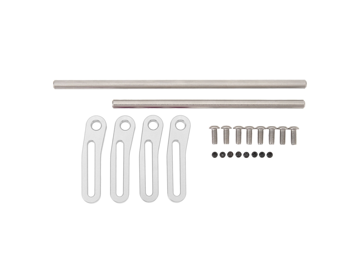 Parachoques Delantero De Metal Para Coche Rc 1/10, Parachoques Delantero De Aleación De Aluminio Para Accesorios De Coches Rc Crawler, Color Plata.