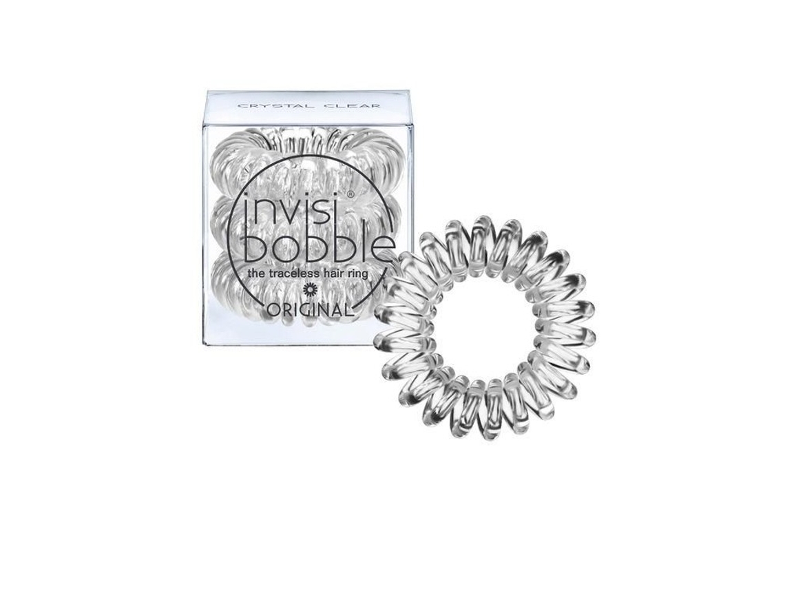 Goma para el cabello INVISIBOBBLE Slim Crystal Clear 3 un.