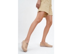 Zapatos Planos Casuales De Piel Auténtica Para Mujer En Color Marrón.