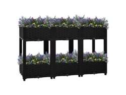 Jardinera elevada de polipropileno DKD Home Decor (120 x 40 x 71 cm)