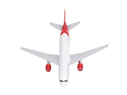 Maqueta De Avión Comercial De Aleación Con Soporte Simulado - Juguete Para Estudio Y Decoración