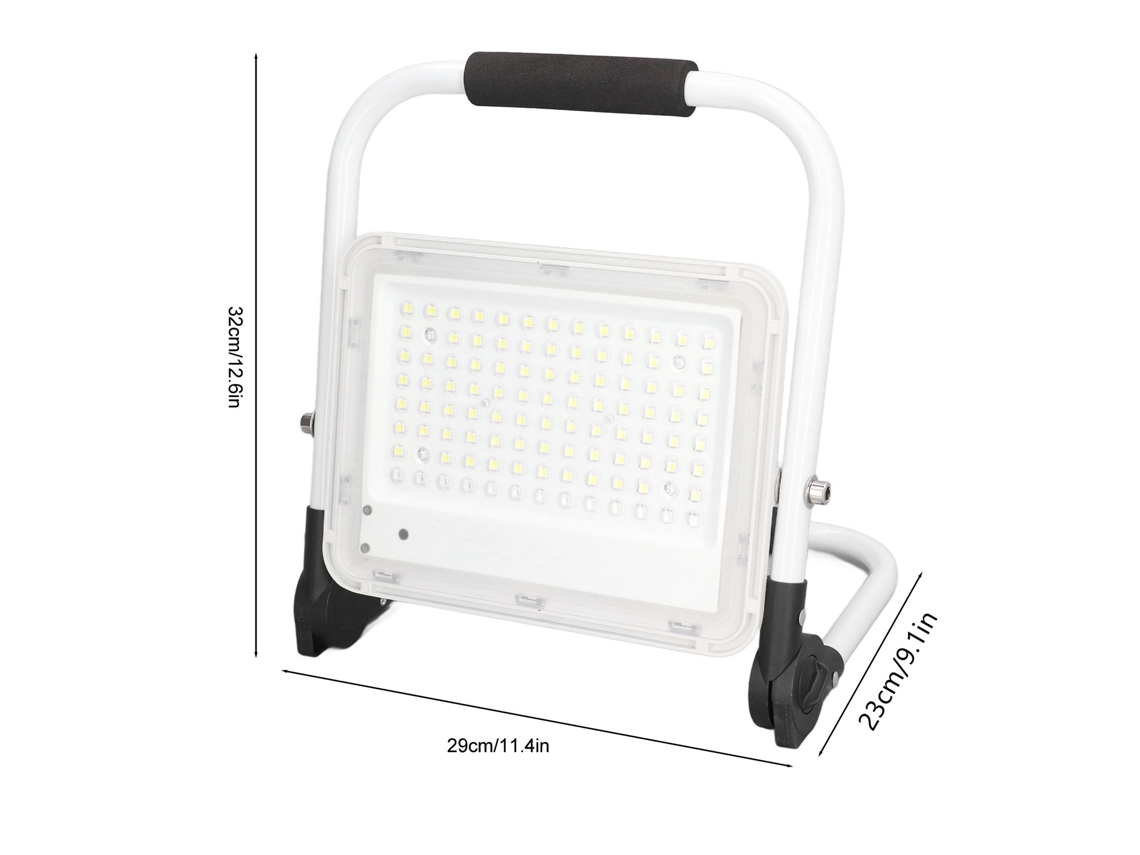 2026-as-linterna Led De Inundación 100w 9000lm Plegable Portátil Recargable Ip65 Luz De Trabajo 120 Grados