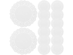 200 Manteles Individuales Desechables De Papel Con Encaje. Elegante Decoración Para Bodas.