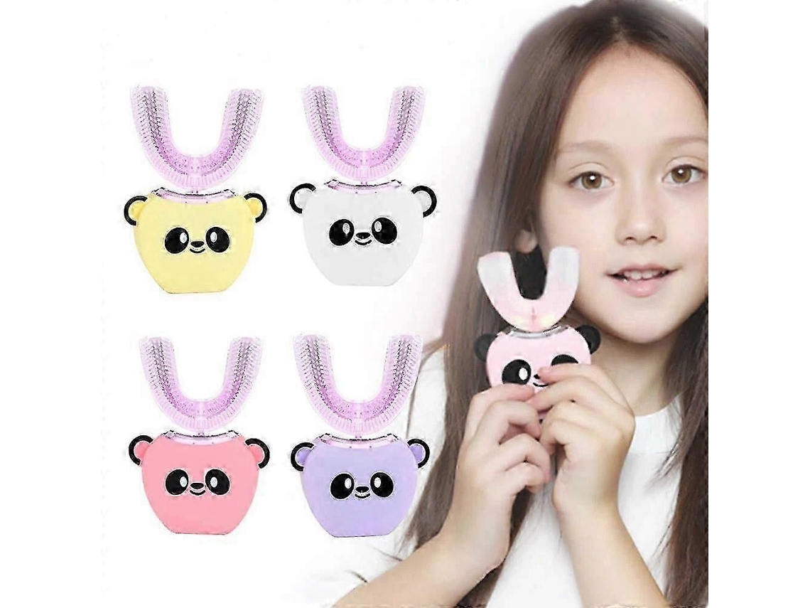 Escova De Dentes Elétrica Sônica Infantil Tipo U 360 Automática Com Padrão De Escovação Ultrassônica Para Crianças De 2 A 6 Anos (2 A 12 Anos) -
