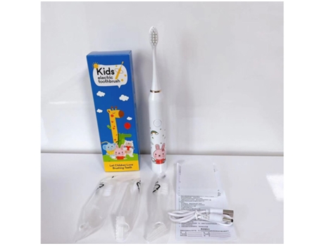 Cepillo de dientes eléctrico Cepillo de dientes rotatorio para niños HHZ Niños Ultrasonic4 Cabezales de cepillo
