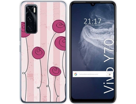 Carcasa Vivo Y70 TUMUNDOSMARTPHONE Flores Vintage Multicolor