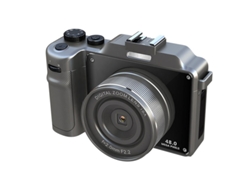 (negro) Grabadora De Video Cámara Web Con Zoom De 18x Cámara 4k Hd Cámara Digital Wifi