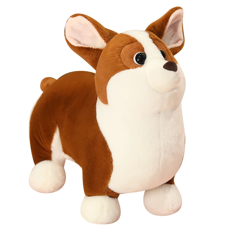 (23 Cm) Lindo Peluche De Corgi, Suave Almohada De Dibujos Animados