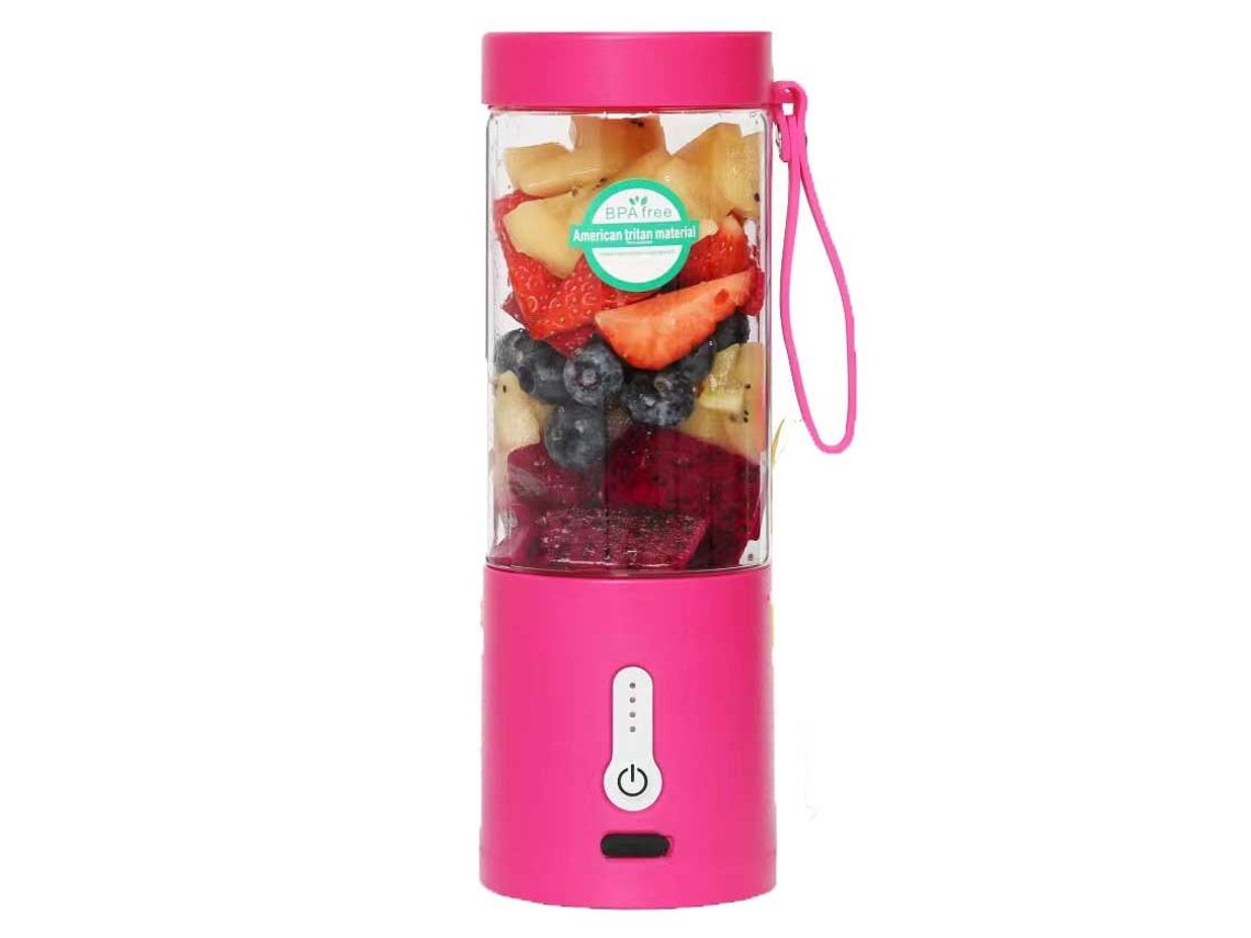 Mini batidora recargable de 530 ml con batería de 4000 mAh, para frutas.