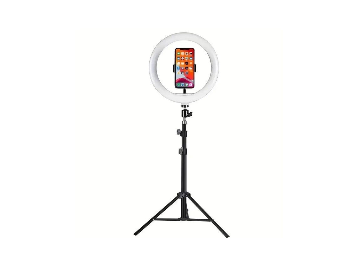 Ring Light 36cm LED con Adaptador para Móvil y Trípode Extensible 210cm Onlike 14
