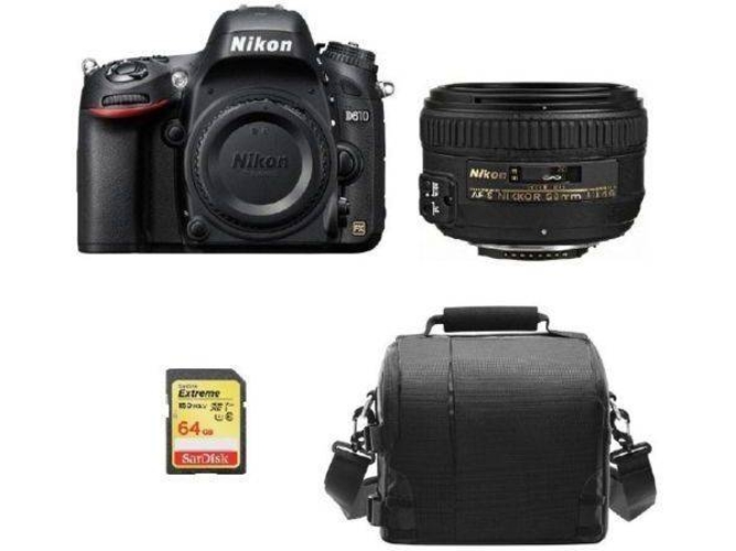 Kit Cámara Réflex NIKON D610 + AF-S 50MM F1.4G + 64GB SD + Bolsa