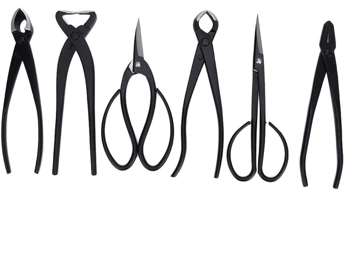 Kit De Herramientas Para Bonsái, 6 Piezas: Tijeras Multifuncionales Para Plantas Y Árboles, Alicates, Cortadores De Alambre, Tijeras De Corte.