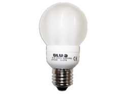 Luz dlu lampara electron.esferica 230v e14-9w calida fls84020