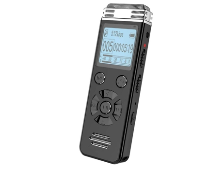 Grabadora de voz digital de 16 gb para reuniones de conferencias: dispositivos de grabación portátiles con reproducción, entrada de línea, contrase...