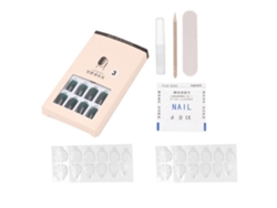 Kkml-24pcs Uñas postizas desmontables reutilizables con punta exquisita para manicura (tipo 03)