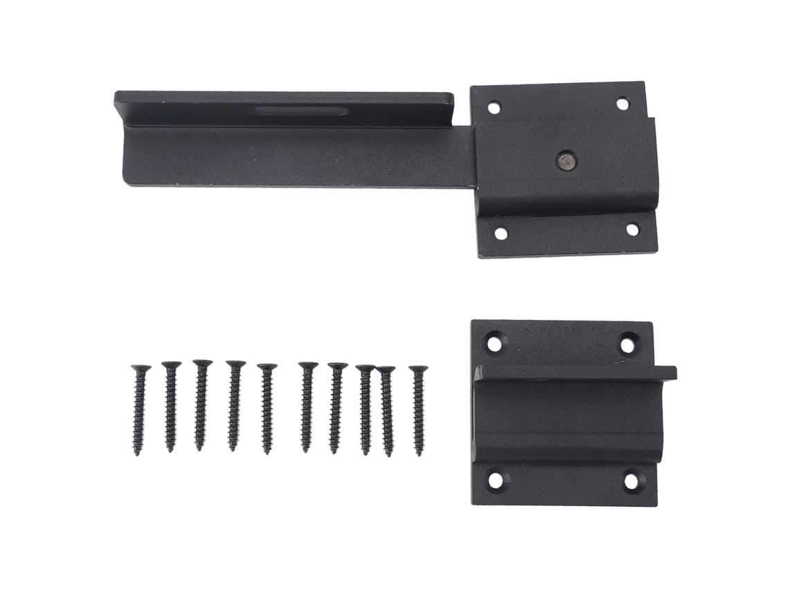 Cerradura De Acero Al Carbono Para Puerta Batiente Con Orificio Para Candado, Ideal Para Cercas De Madera, Graneros O Jardines Exteriores.