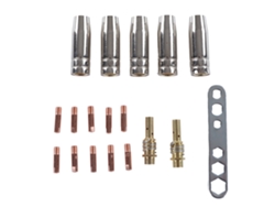 Repuestos Consumibles Para Antorcha De Soldadura Mig Mb15 15ak Con Punta De Contacto De Cobre Y Boquilla Protectora.