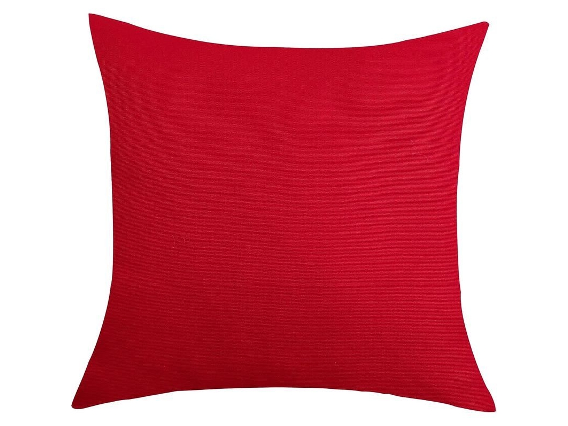 2026-2 Fundas De Almohada De Lino De Algodón 100% Hechas A Mano, 18"x18", Rojo Intenso