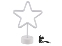 2026-lámpara De Escritorio Led Usb Con Luz Cálida Neon Estrella De Cinco Puntas Para Dormitorio Bar Decoración Festiva