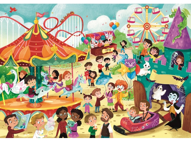 Puzzle CLEMENTONI Parque de Diversiones (60 Piezas)