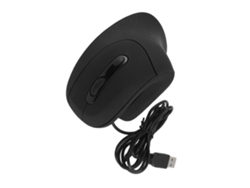 Ratón Vertical Ergonómico Con Cable, Clic Silencioso Y 4 Niveles De Dpi Ajustables Para Windows, Chrome Y Linux.