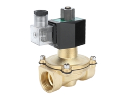 Válvula Solenoide De Latón Bipolar Superficie Lisa Fácil Instalación Robusta Duradera Normalmente Abierta Ac380v