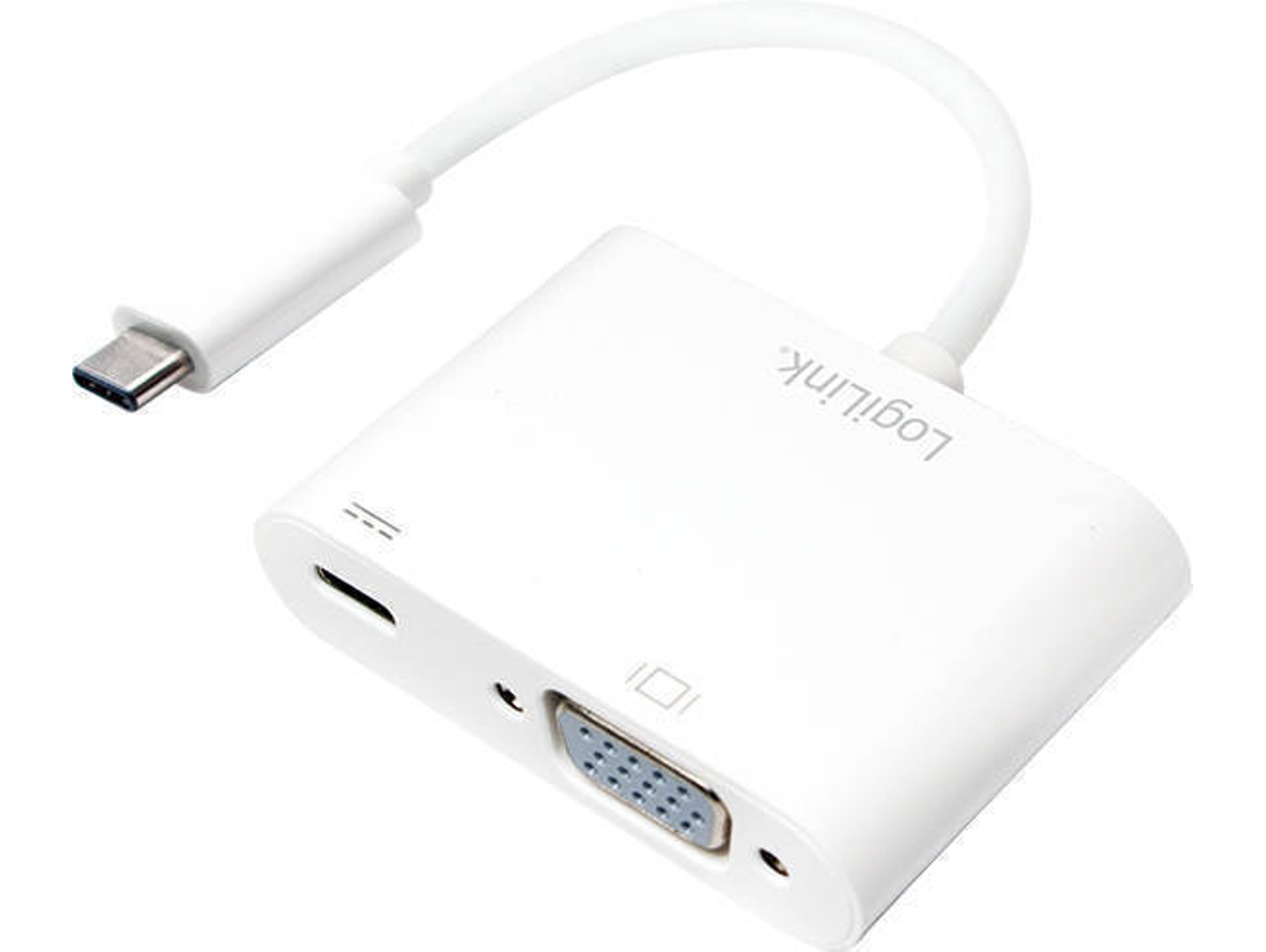 Cable de Vídeo LOGILINK (VGA - 14 cm - Blanco)